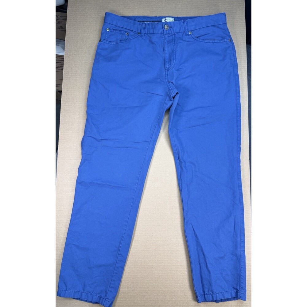 Peter Millar 5-Pocket Pants Men 35 x 28  Faded Blue Casual Wear